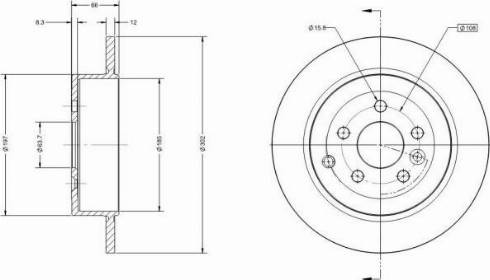 Remy RAD1076C - Тормозной диск avtokuzovplus.com.ua