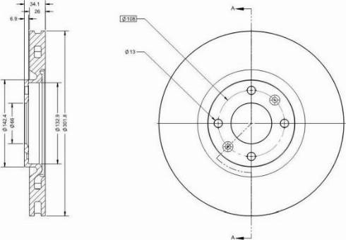 Remy RAD1080C - Тормозной диск avtokuzovplus.com.ua