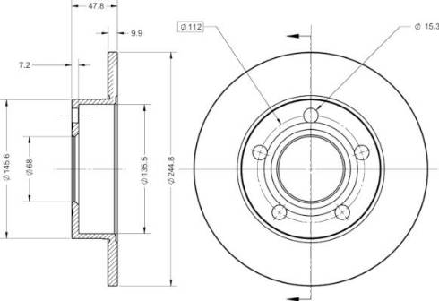 Remy RAD1091C - Тормозной диск avtokuzovplus.com.ua