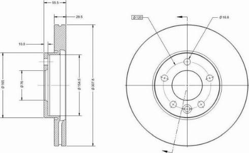 Remy RAD1100C - Гальмівний диск autocars.com.ua