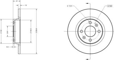 Remy RAD1105C - Тормозной диск avtokuzovplus.com.ua