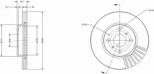 Remy RAD1106C - Тормозной диск avtokuzovplus.com.ua