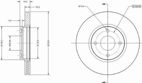 Remy RAD1115C - Тормозной диск avtokuzovplus.com.ua