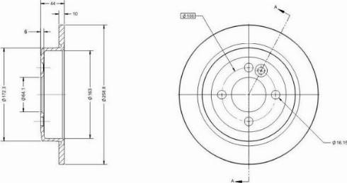 Remy RAD1117C - Тормозной диск autodnr.net