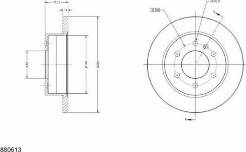 Remy RAD1125C - Тормозной диск avtokuzovplus.com.ua