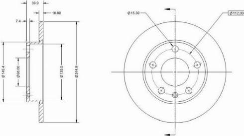 Remy RAD1128C - Тормозной диск avtokuzovplus.com.ua