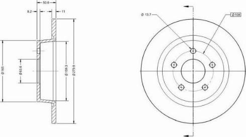 Remy RAD1134C - Тормозной диск avtokuzovplus.com.ua