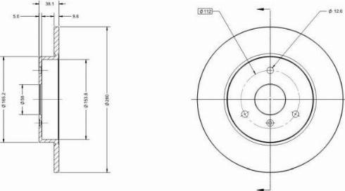 Remy RAD1135C - Тормозной диск avtokuzovplus.com.ua