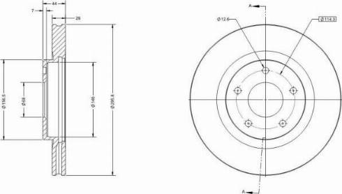 Remy RAD1136C - Тормозной диск avtokuzovplus.com.ua