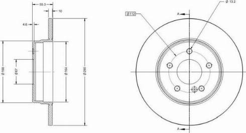 Remy RAD1139C - Гальмівний диск autocars.com.ua