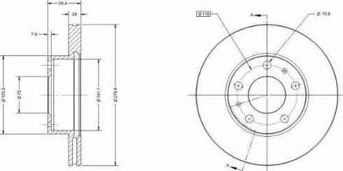 Remy RAD1154C - Тормозной диск avtokuzovplus.com.ua