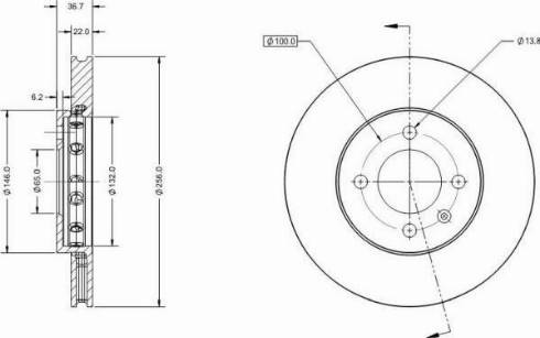 Remy RAD1164C - Тормозной диск avtokuzovplus.com.ua