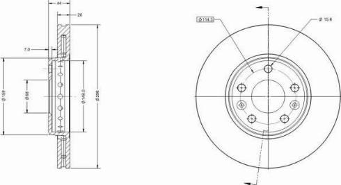 Remy RAD1184C - Тормозной диск avtokuzovplus.com.ua