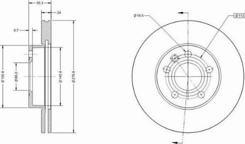 Remy RAD1199C - Тормозной диск autodnr.net