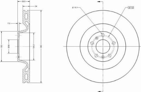 Remy RAD1224C - Тормозной диск avtokuzovplus.com.ua