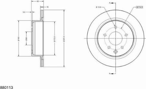 Remy RAD1225C - Тормозной диск avtokuzovplus.com.ua