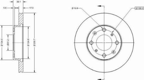 Remy RAD1226C - Тормозной диск avtokuzovplus.com.ua