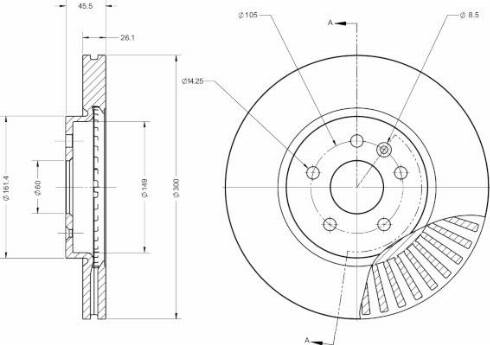 Remy RAD1228C - Тормозной диск avtokuzovplus.com.ua