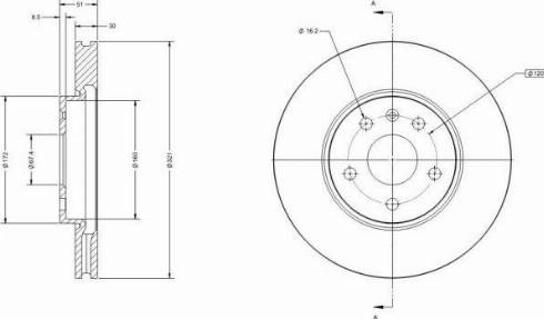 Remy RAD1230C - Тормозной диск avtokuzovplus.com.ua