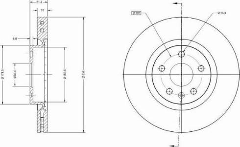 Remy RAD1234C - Тормозной диск avtokuzovplus.com.ua