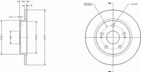 Remy RAD1241C - Тормозной диск avtokuzovplus.com.ua