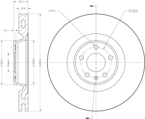 Remy RAD1250C - Тормозной диск avtokuzovplus.com.ua