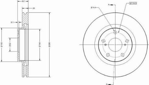 Remy RAD1253C - Тормозной диск autodnr.net