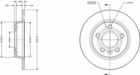 Remy RAD1257C - Тормозной диск avtokuzovplus.com.ua