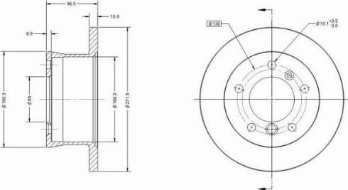 Remy RAD1268C - Тормозной диск avtokuzovplus.com.ua