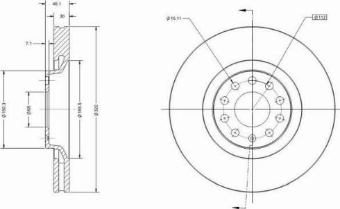 Remy RAD1284C - Тормозной диск avtokuzovplus.com.ua