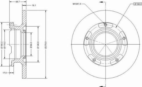 Remy RAD1299C - Тормозной диск avtokuzovplus.com.ua