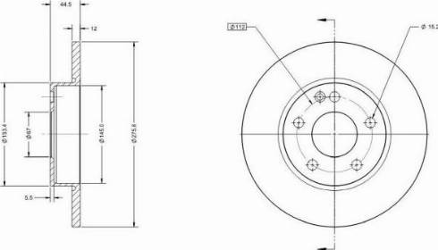 Remy RAD1304C - Тормозной диск avtokuzovplus.com.ua