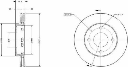 Remy RAD1312C - Тормозной диск avtokuzovplus.com.ua