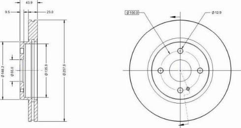 Remy RAD1313C - Тормозной диск avtokuzovplus.com.ua