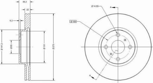 Remy RAD1317C - Тормозной диск avtokuzovplus.com.ua