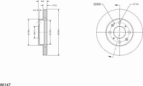 Remy RAD1324C - Тормозной диск avtokuzovplus.com.ua