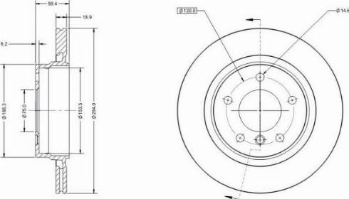 Remy RAD1341C - Тормозной диск avtokuzovplus.com.ua