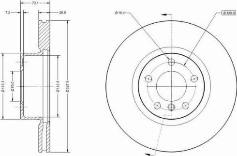 Remy RAD1347C - Тормозной диск avtokuzovplus.com.ua