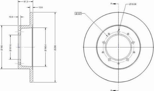 Remy RAD1349C - Тормозной диск avtokuzovplus.com.ua