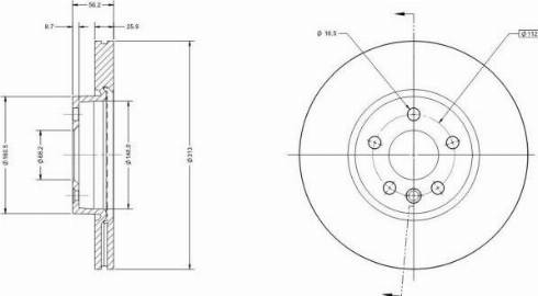 Remy RAD1353C - Тормозной диск avtokuzovplus.com.ua