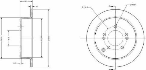 Remy RAD1355C - Гальмівний диск autocars.com.ua