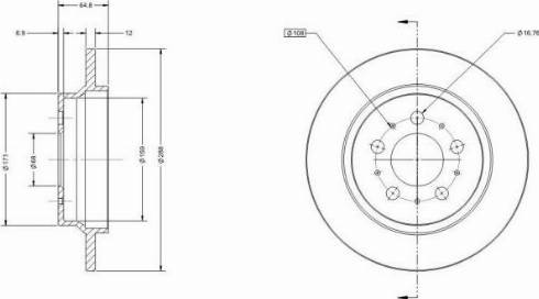 Remy RAD1357C - Тормозной диск avtokuzovplus.com.ua