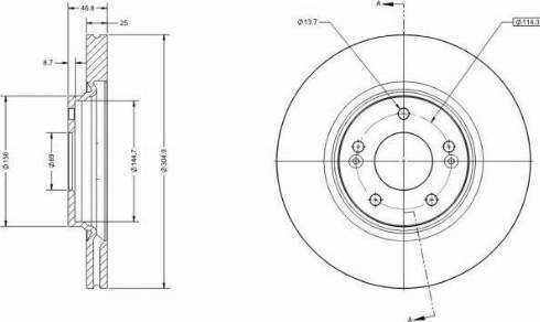 Remy RAD1379C - Тормозной диск avtokuzovplus.com.ua