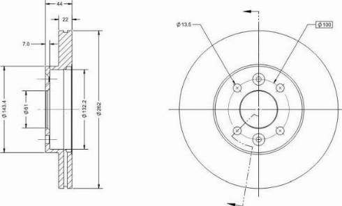 Remy RAD1383C - Тормозной диск avtokuzovplus.com.ua