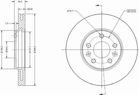 Remy RAD1391C - Тормозной диск avtokuzovplus.com.ua