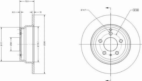 Remy RAD1400C - Гальмівний диск autocars.com.ua