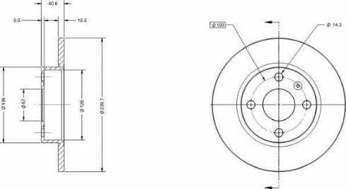 Remy RAD1413C - Тормозной диск avtokuzovplus.com.ua