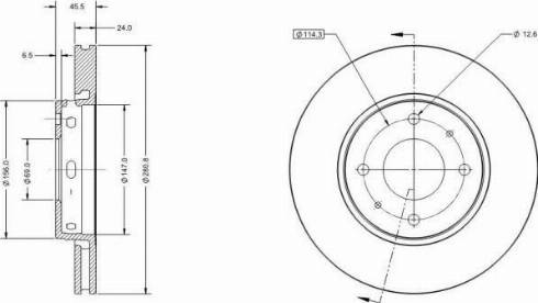 Remy RAD1438C - Тормозной диск avtokuzovplus.com.ua