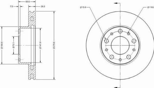 Remy RAD1451C - Тормозной диск avtokuzovplus.com.ua