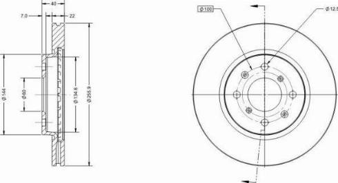 Remy RAD1454C - Тормозной диск avtokuzovplus.com.ua